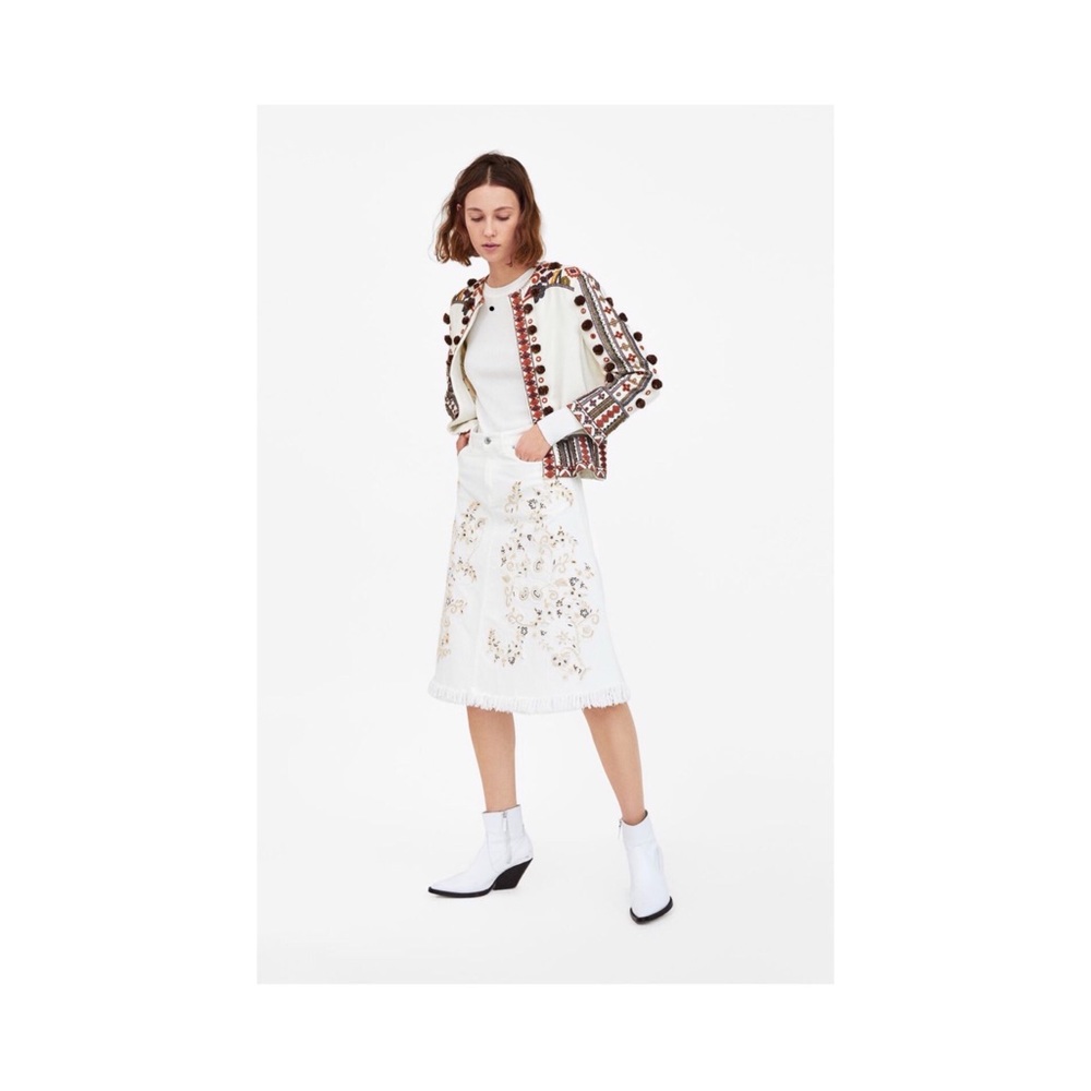 Hot sale The Western Embroidered skirt 🌹🇱🇷